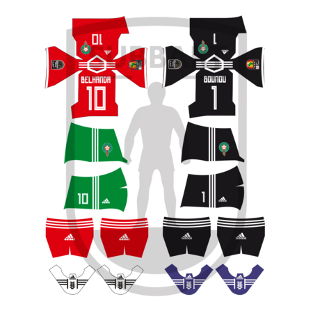 DECALS MAROCCO 2019 COPPA D'AFRICA