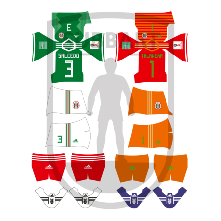 DECALS MESSICO 2018 WORLD CUP