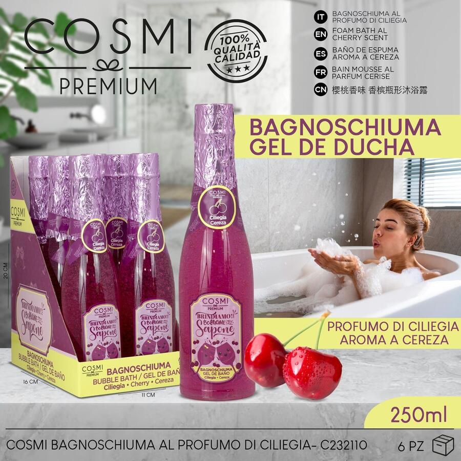 COSMI BAGNOSCHIUMA CHAMPAGNE DA 250 ml
 [Conf.da 6 pezzi]