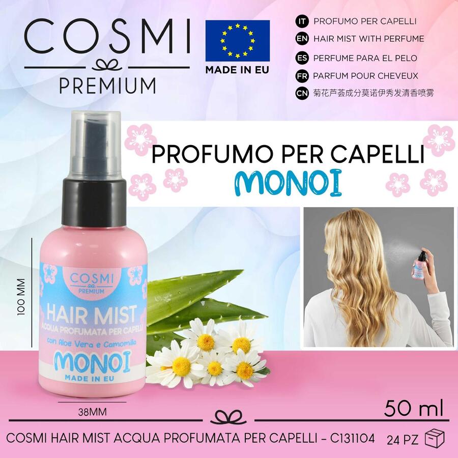 COSMI PROFUMO PER CAPELLI DA 50 ml
 [Quantità minima per ordine è di 12 pezzi]