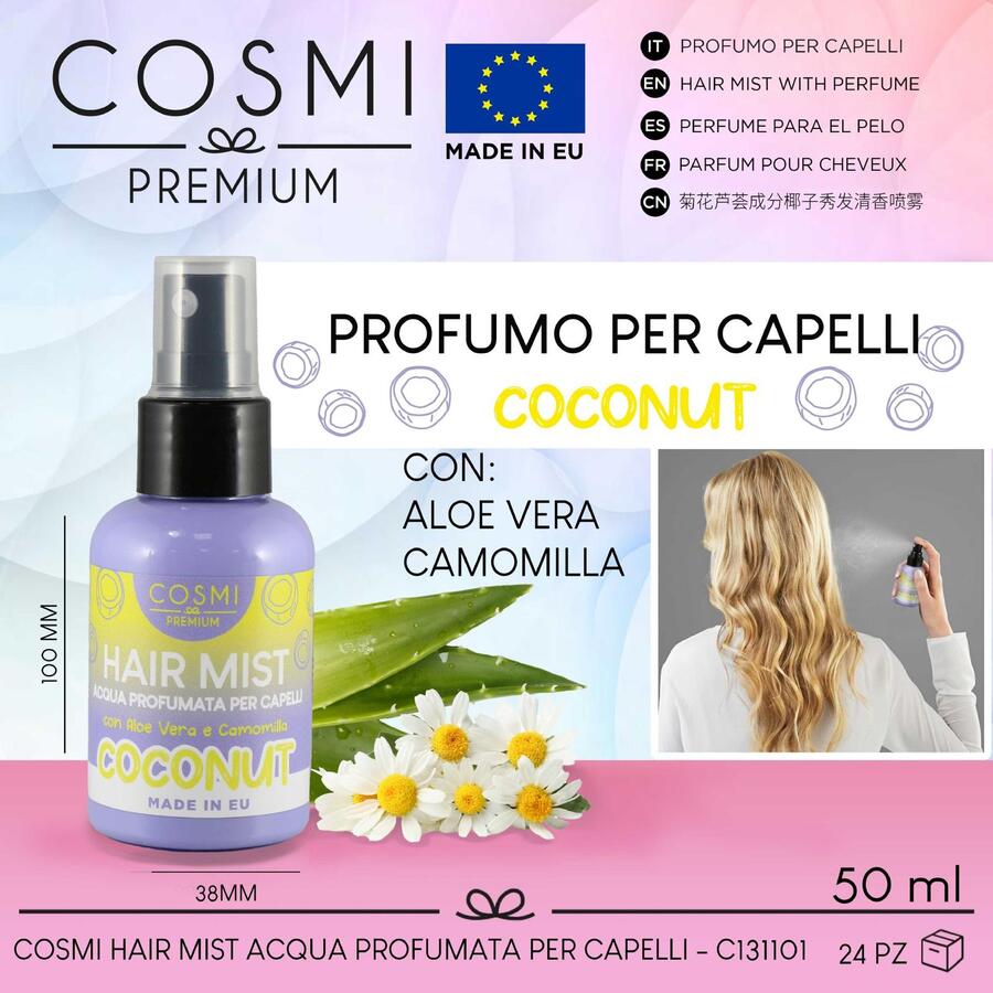 COSMI PROFUMO PER CAPELLI DA 50 ml
 [Quantità minima per ordine è di 12 pezzi]