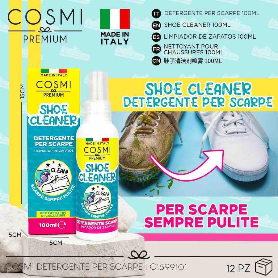 COSMI DETERGENTE PER SCARPE DA 100 ml
 [Conf.da 12 pezzi]