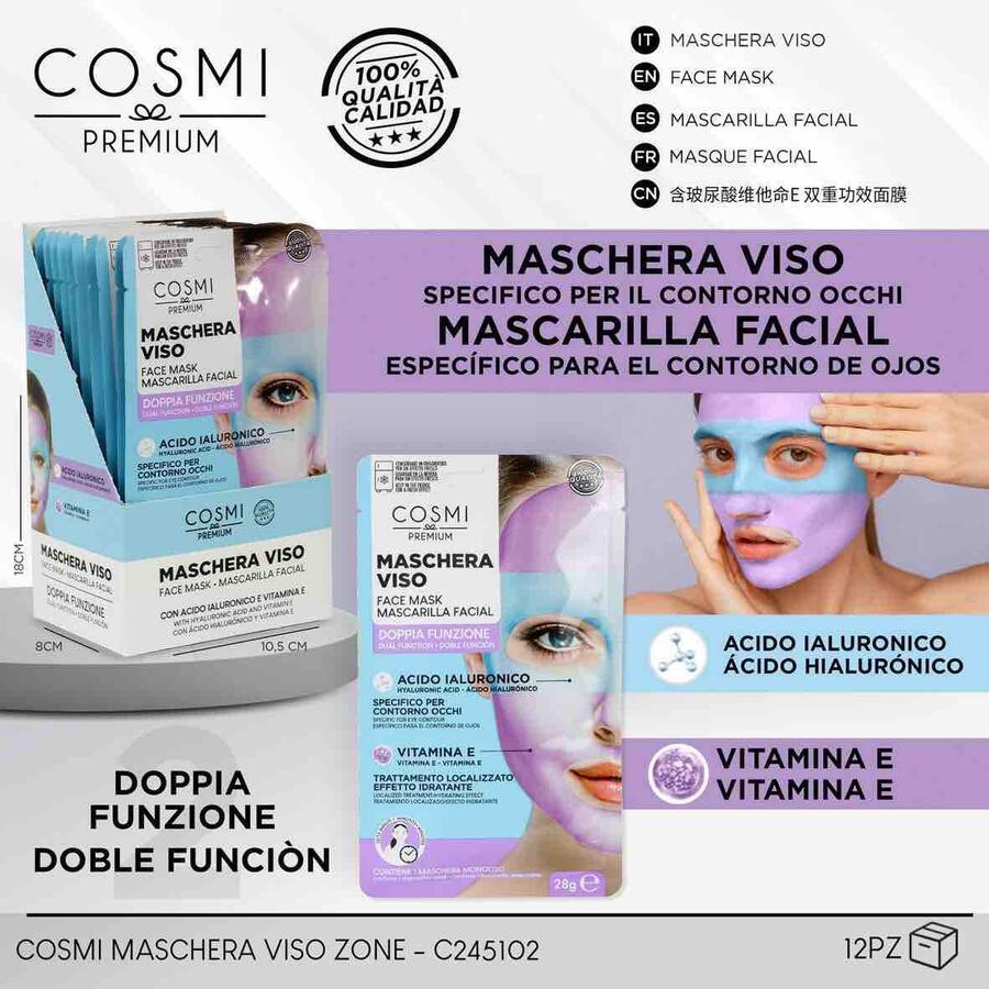 COSMI MASCHERA VISO DA 28 gr
 [Quantità minima per ordine è di 12 pezzi]