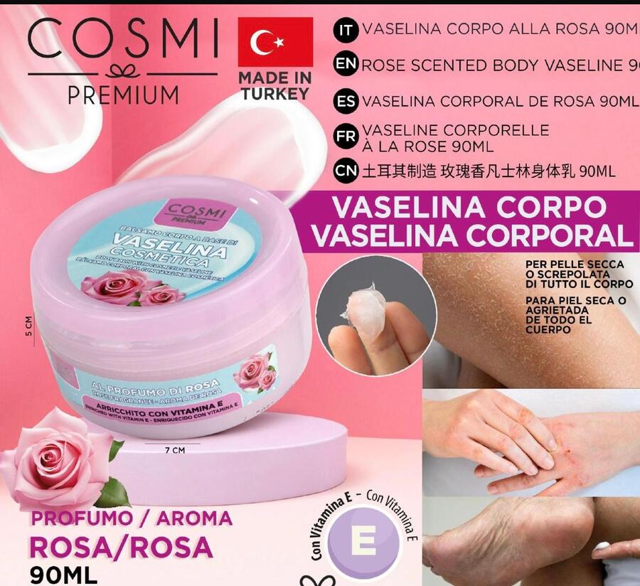 COSMI VASELINA CORPO DA 90 ml
 [Quantità minima per ordine è di 12 pezzi]