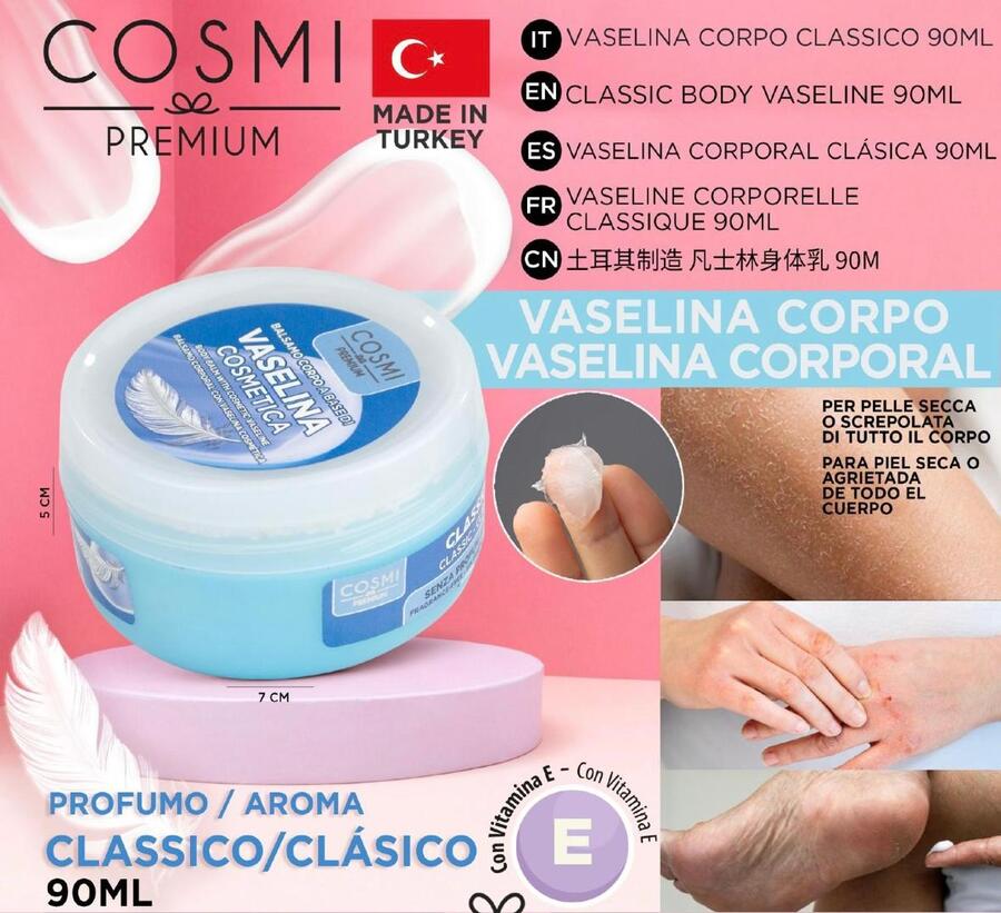 COSMI VASELINA CORPO DA 90 ml
 [Quantità minima per ordine è di 12 pezzi]