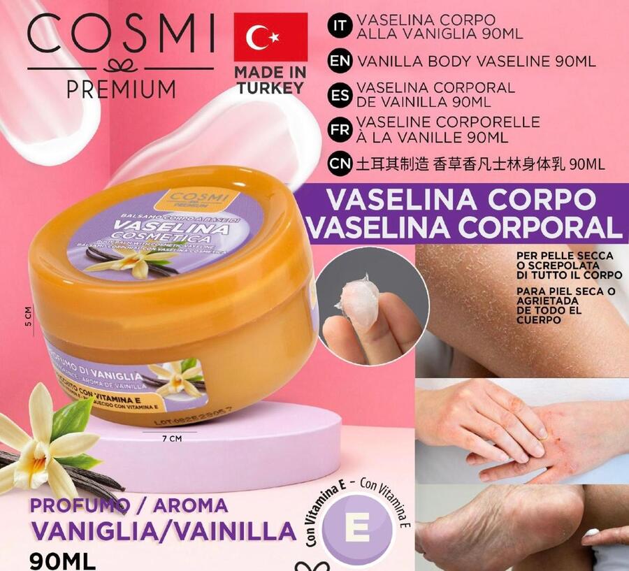 COSMI VASELINA CORPO DA 90 ml
 [Quantità minima per ordine è di 12 pezzi]