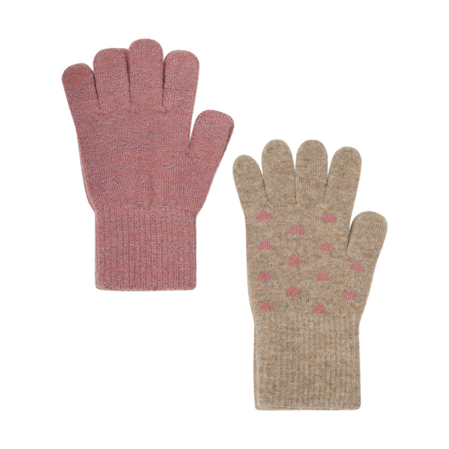 Guanti Caldi in Lana – Pacco da 2, 3-6 Anni - Fantasie assortite