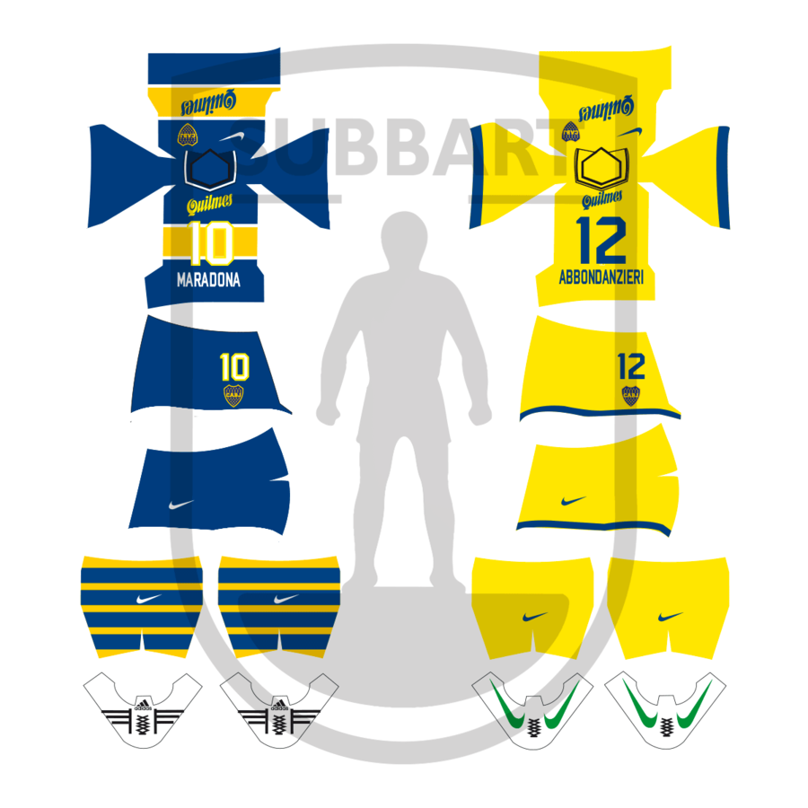 DECALS BOCA JUNIORS 1996-97