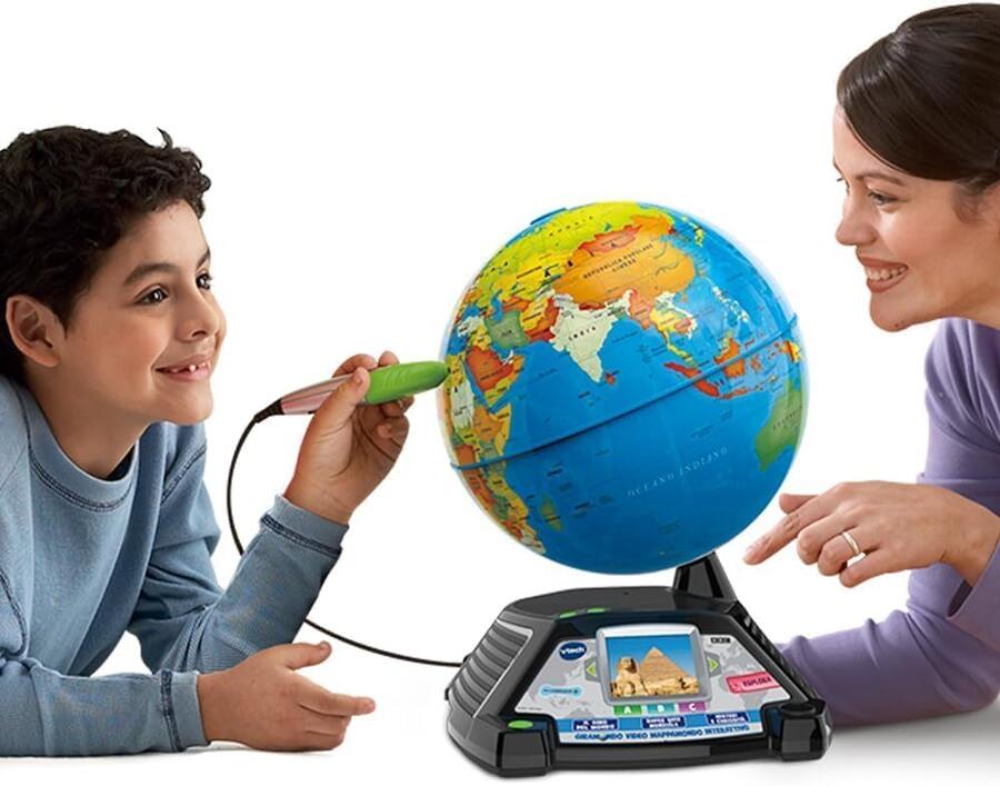 Video Mappamondo Interattivo con penna touch - Vrtech - 6054 - 7+