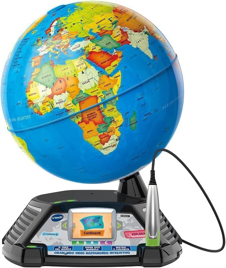 Video Mappamondo Interattivo con penna touch - Vrtech - 6054 - 7+