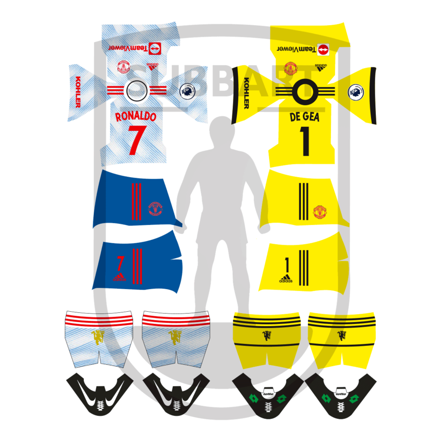 DECALS MANCHESTER UTD 2 MAGLIA 2021- 22