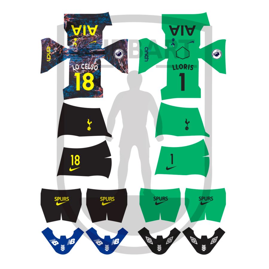 DECALS TOTTENHAM 2 MAGLIA 2021-22