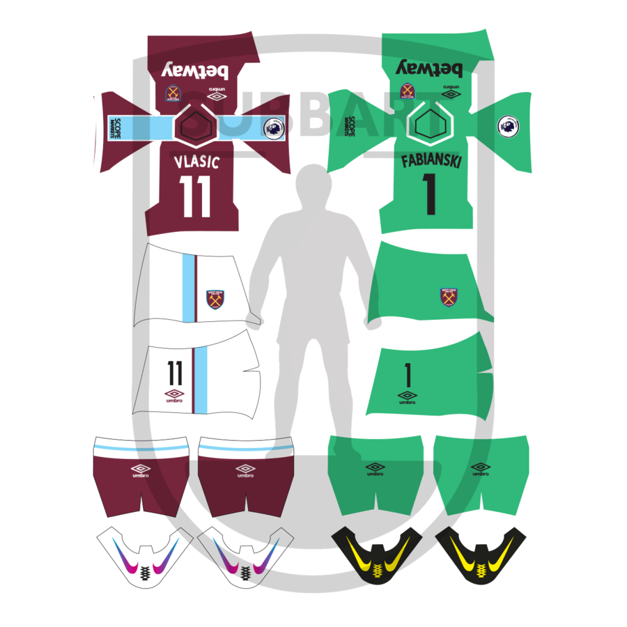 DECALS WEST HAM 2021-22