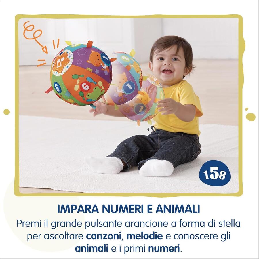 Magica Palla Multiattività con luci e suoni - Vrtech - 1661 - 6mesi+