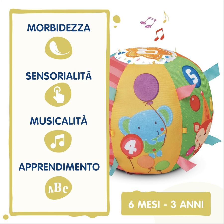 Magica Palla Multiattività con luci e suoni - Vrtech - 1661 - 6mesi+