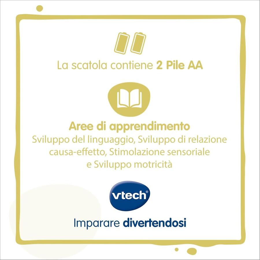 Magica Palla Multiattività con luci e suoni - Vrtech - 1661 - 6mesi+