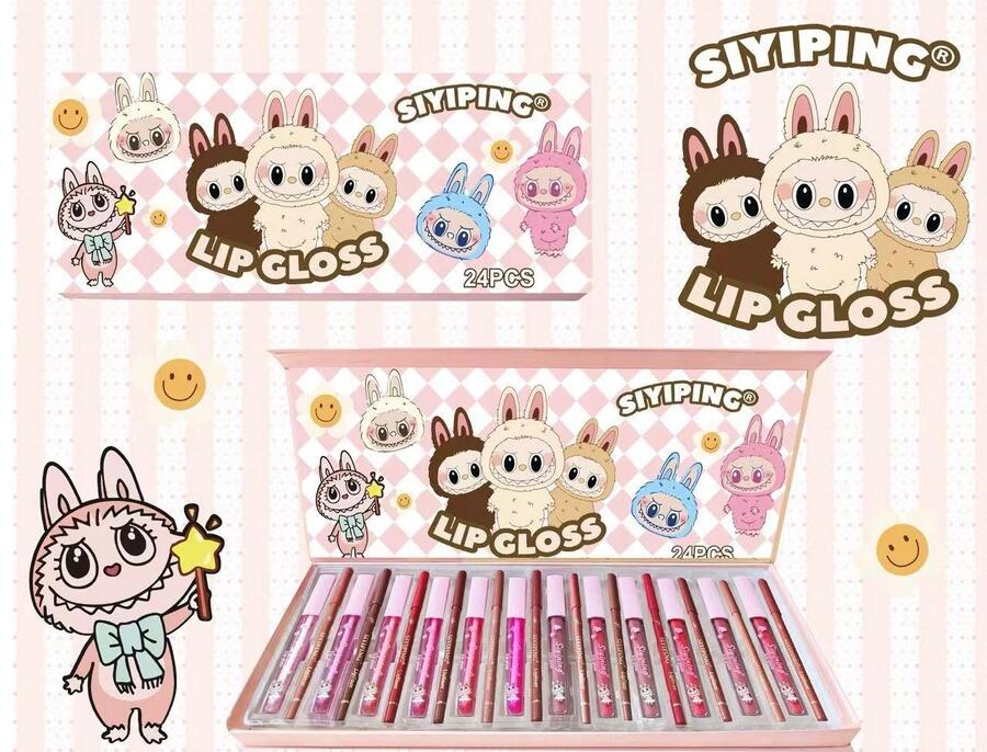 SIYIPING SET DA 12 LIPGLOSS+ 12 MATITA