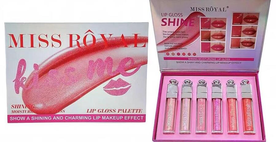 MISS ROYAL KIT DA 6 LIPGLOSS SHINE
 [Conf.da 3 kit]