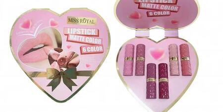 MISS ROYAL KIT DA 6 LIPSTICK MATTE COLOR
 [Conf.da 3 kit]