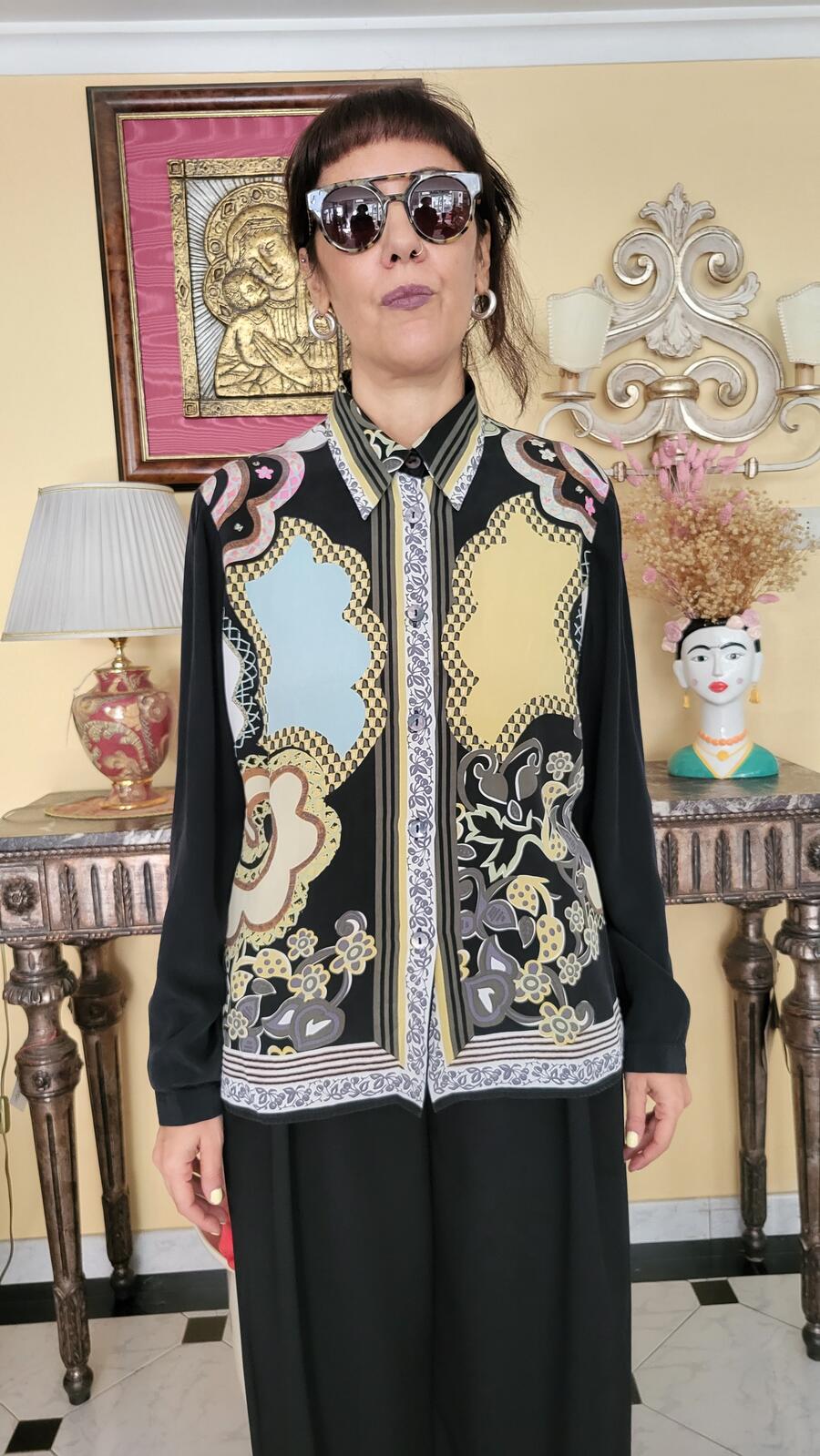 Camicia Floral Seta 