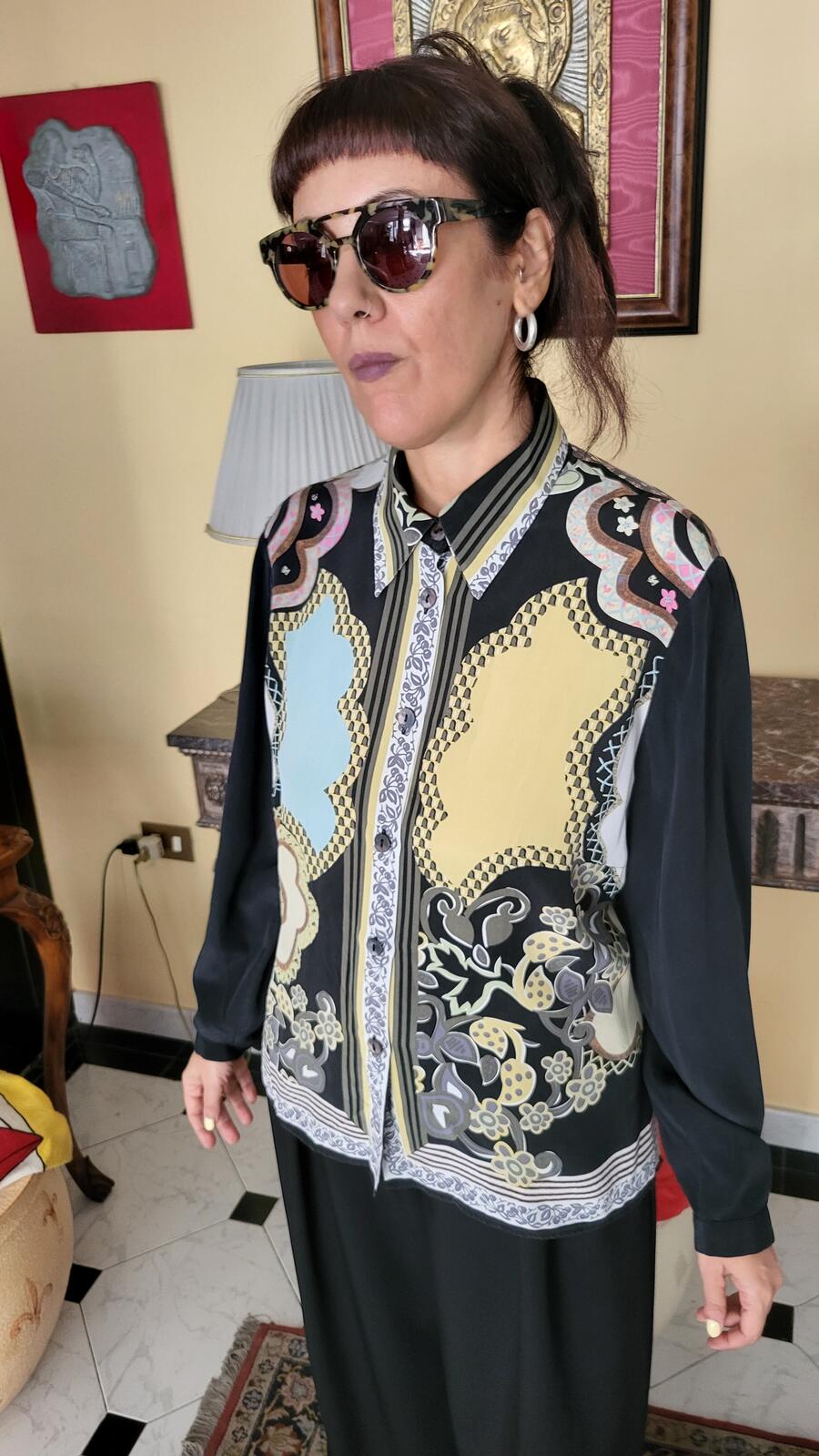 Camicia Floral Seta 