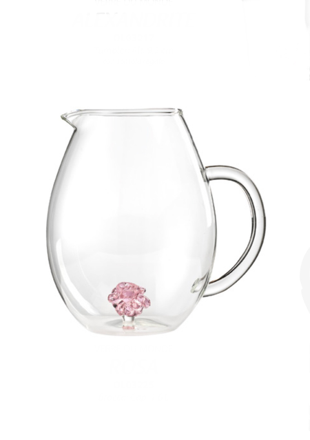 Onlylux - Brocca “Il Nodo dell’Amore” Rosa – Capacità 1,6 Litri | Scatola Regalo