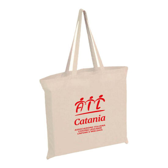 Borsa in cotone beige AIL Catania