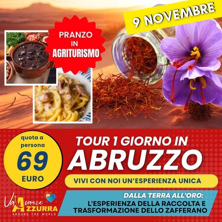 09 NOVEMBRE 2025 TOUR 1 GIORNO IN ABRUZZO