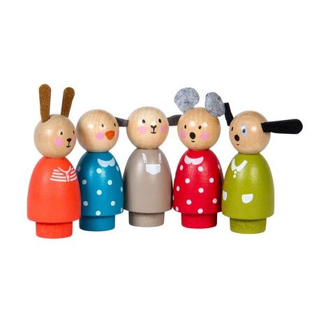 Set di 5 personaggi La Grande Famille