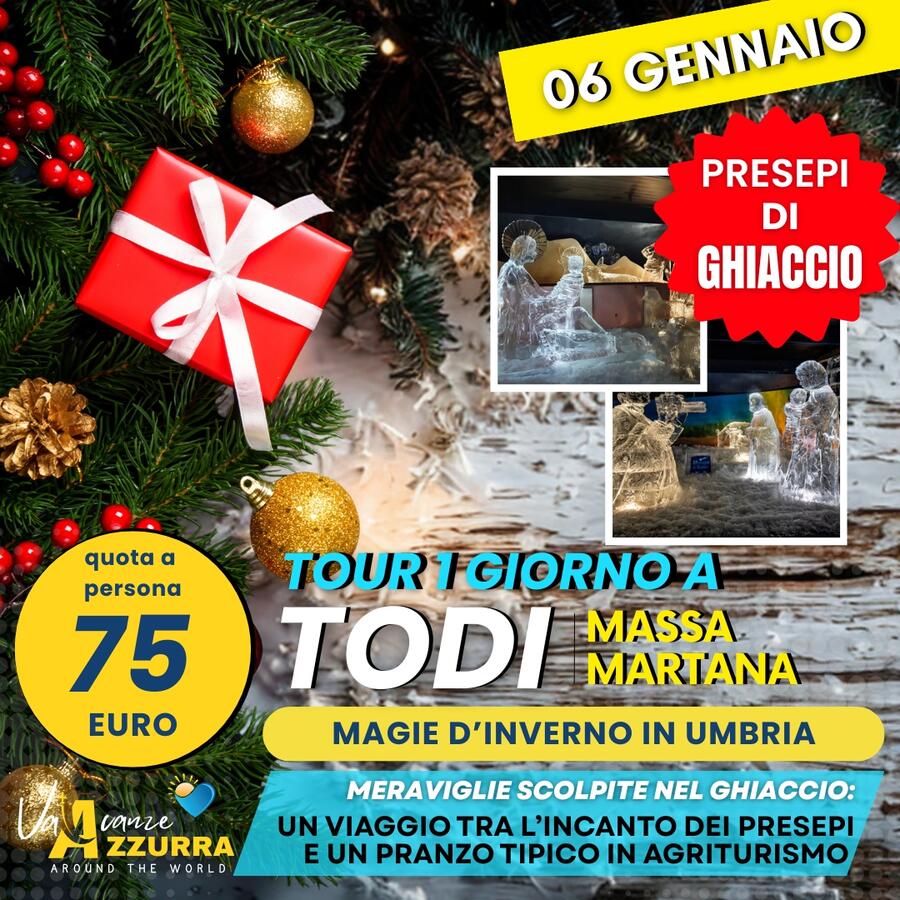 06 GENNAIO 2025 TODI E PRESEPI DI GHIACCIO A MASSA MARTANA