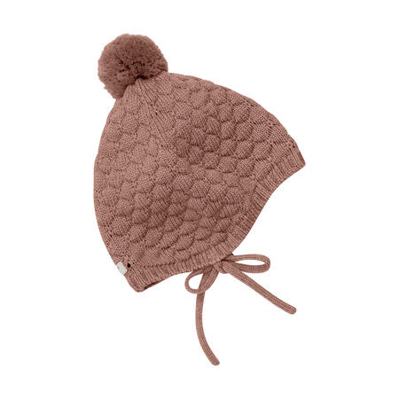 Berretto in Lana Merino con Pompom - Burlwood | Morbido e Naturale