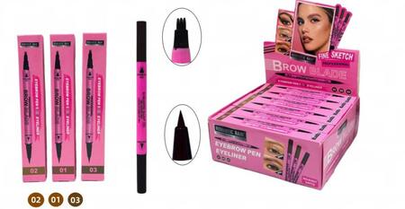 ROMANTIC RAIN BROW BLADE EYEBROW PEN EYELINER
 [Conf.da 24 pezzi]