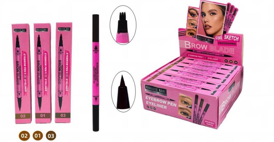 ROMANTIC RAIN BROW BLADE EYEBROW PEN EYELINER
 [Conf.da 24 pezzi]