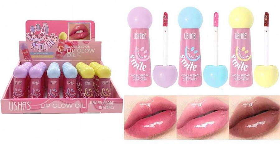 USHAS LIP GLOW OIL 
 [Conf.da 24 pezzi]