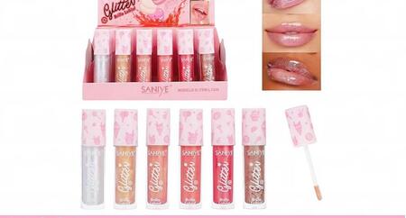 SANIYE GLITTER LIPGLOSS
 [Conf.da 24 pezzi]