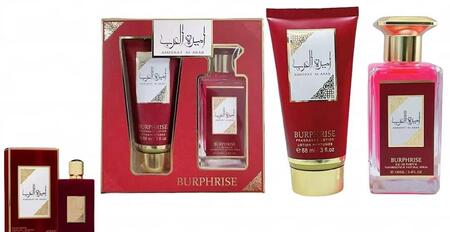 BURPHRISE SET CON CREMA CORPO DA 88 ml+PROFUMO EDP DA 100 ml
 [Quantità minima per ordine è di 4 set]