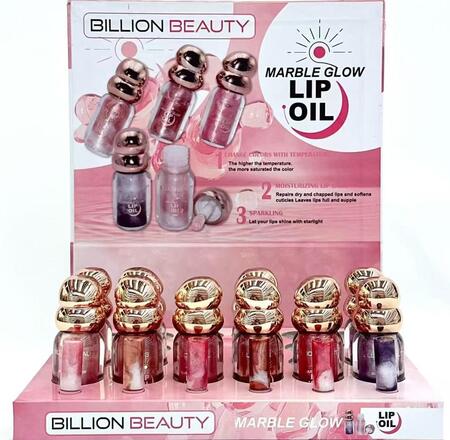 BILLION BEAUTY MARBLE GLOW LIP OIL 
 [Conf.da 24 pezzi]
