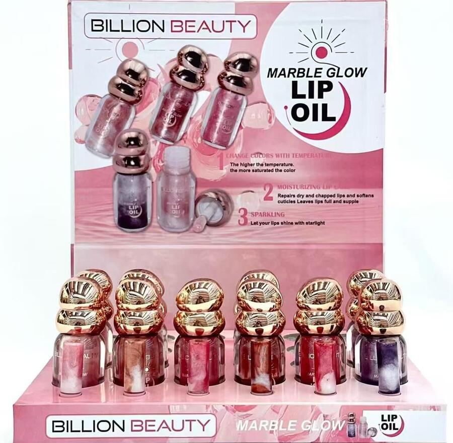 BILLION BEAUTY MARBLE GLOW LIP OIL 
 [Conf.da 24 pezzi]