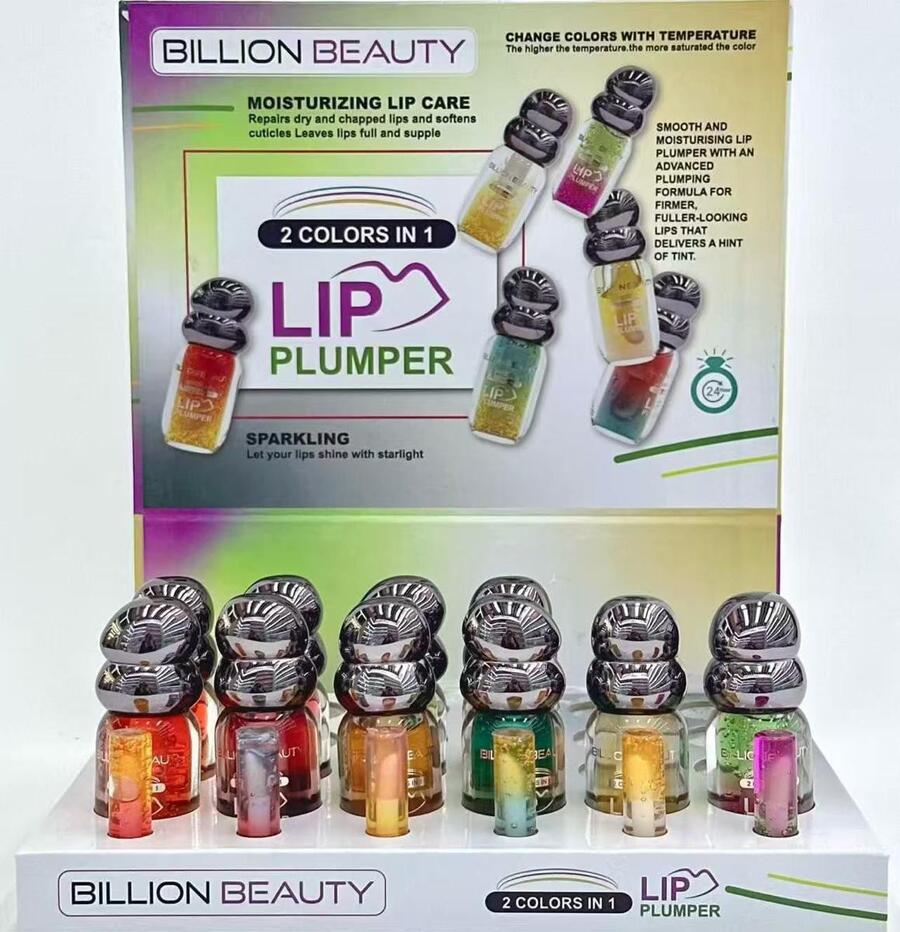 BILLION BEAUTY LIP PLUMPER 2 COLORS IN 1
 [Conf.da 24 pezzi]