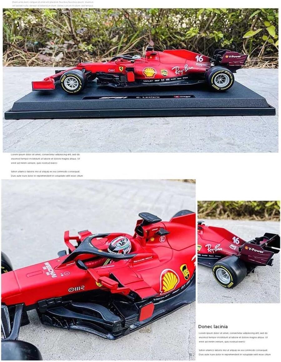 Ferrari SF21 2021 C. Leclerc n.16 1:18 - Bburago - 16809