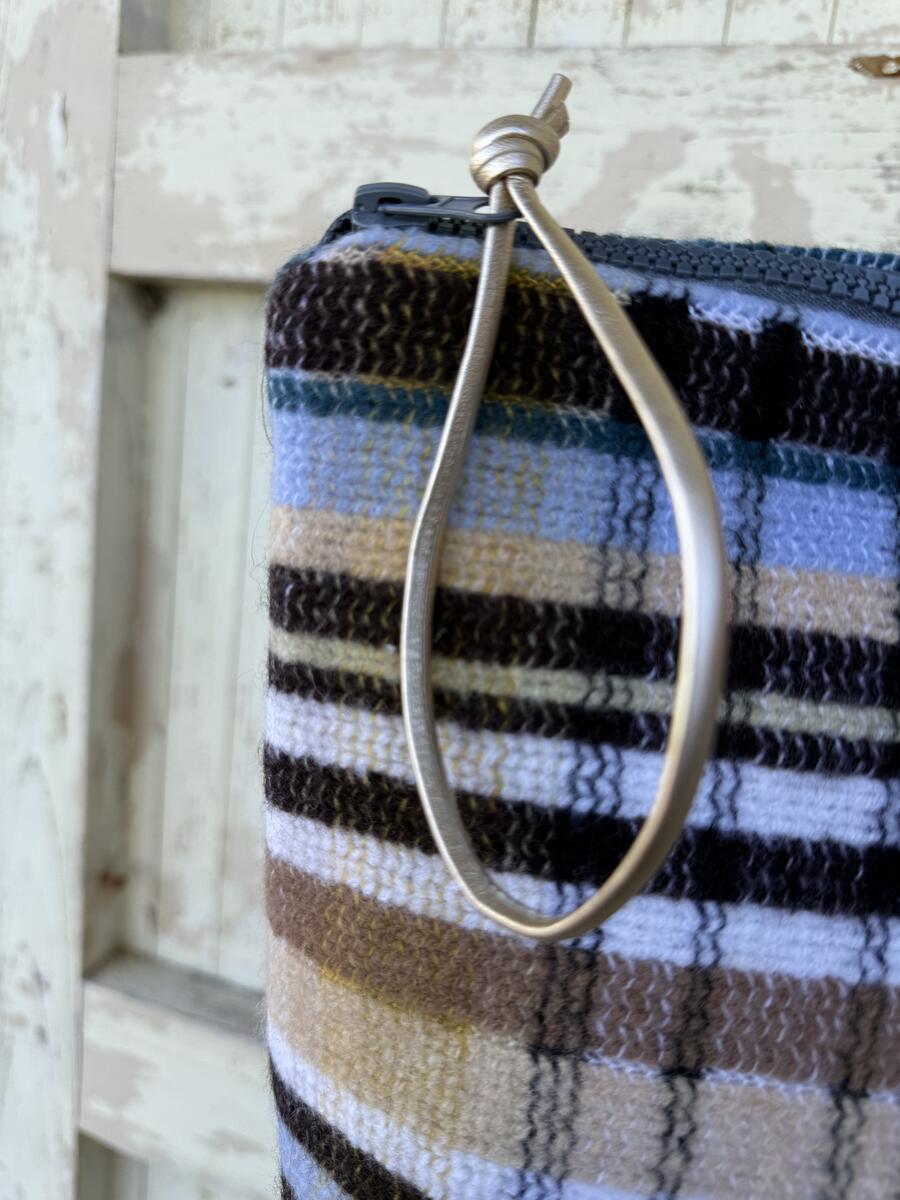 Clutch ottanio beige azzurro 