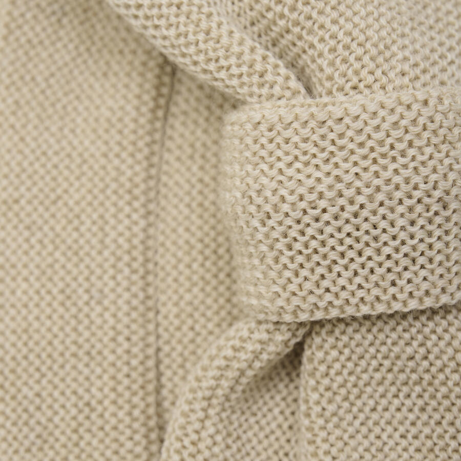 Fascia in maglia di lana merino – HUTTEliHUT Sand Melange