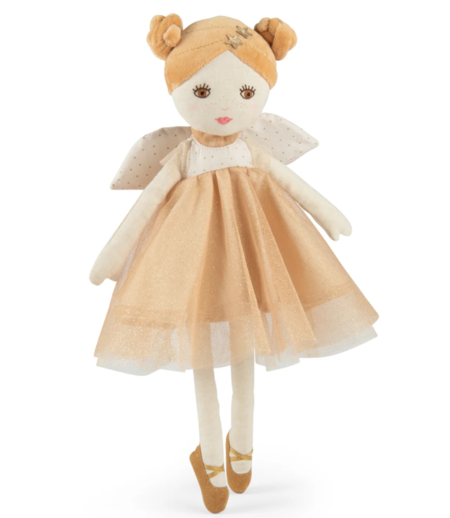 Fata in stoffa color oro, Mélusine - MOULIN ROTY, collezione "La Fée"