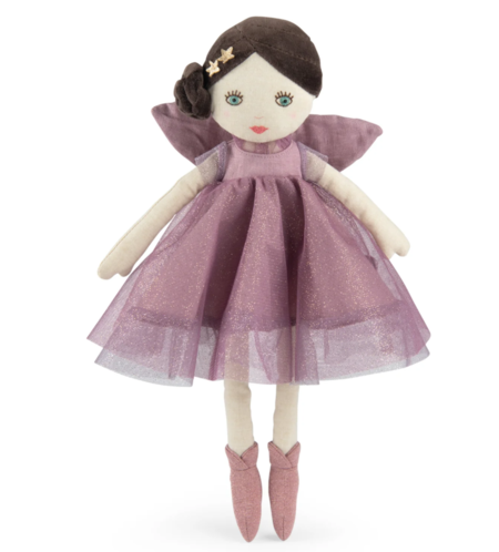 Fata in stoffa color malva, Isaline - MOULIN ROTY, collezione "La Fée"