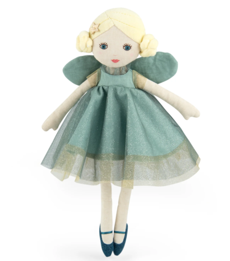 Fata in stoffa color verde, Ondine - MOULIN ROTY, collezione "La Fée"
