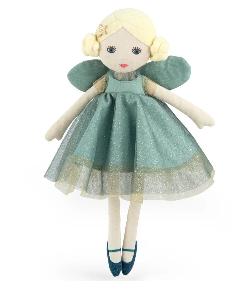 Fata in stoffa color verde, Ondine - MOULIN ROTY, collezione "La Fée"