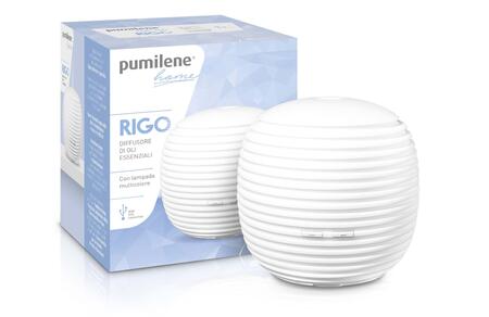 Pumilene RIGO Home Diffusore Di Olii Essenziali a Ultrasuoni con lampada Cromoterapia