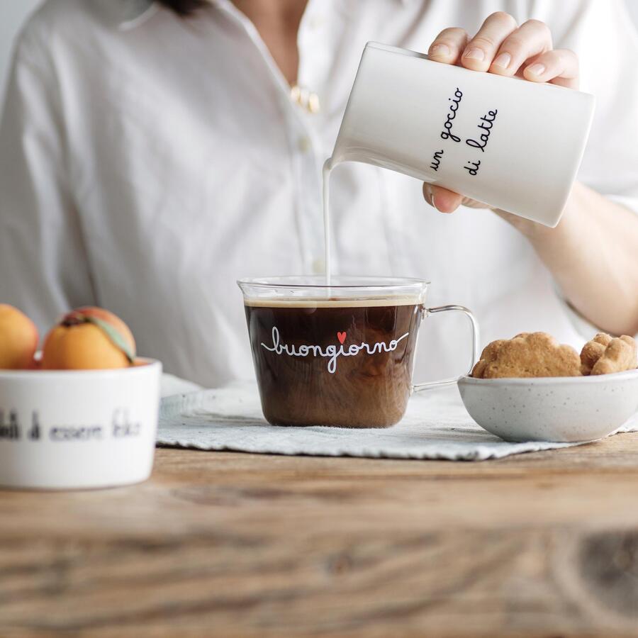Simply Day - Set 2 tazze colazione Buongiorno Cuore Rosso