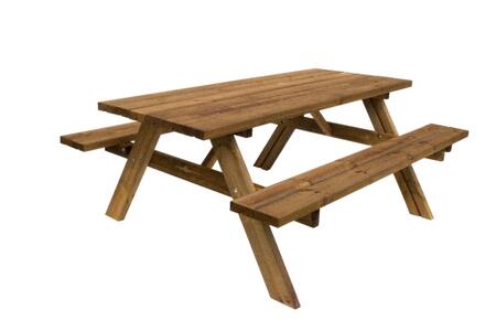 Tavolo da picnic in legno modello PICNIC OASI 177x154x74 cm