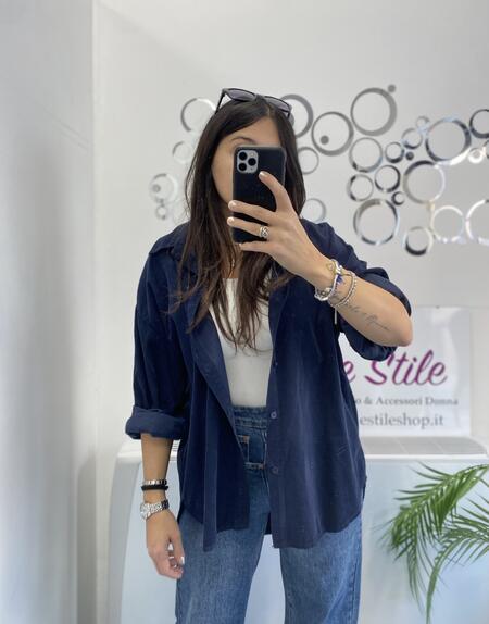 NOVITÀ Camiciona a costine in vellutino